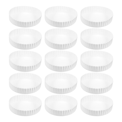 200Pièces Couvercles Blancs Jetables Pour Papier Hôtels Fêtes 2