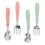 1Set Kids Stainless Steel Fork and Spoon Set Durable Safe 8