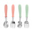 1Set Kids Stainless Steel Fork and Spoon Set Durable Safe 9