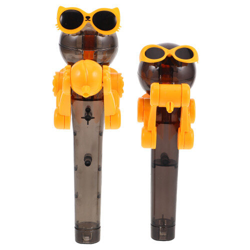 10Pcs Creative Robot Lollipop Holder Candy Storage Container for Kids 2
