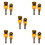 10Pcs Creative Robot Lollipop Holder Candy Storage Container for Kids 9