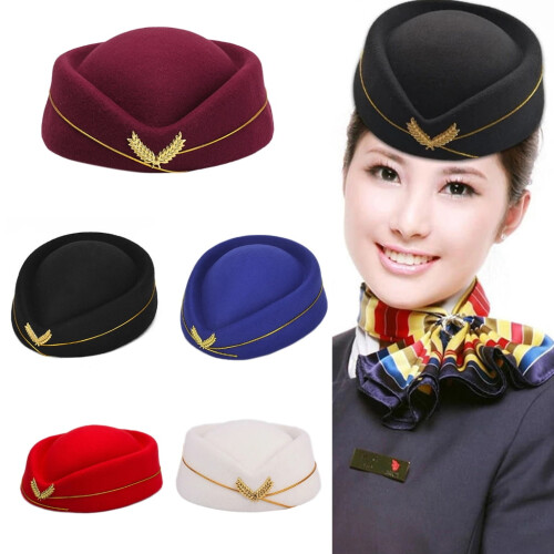 Stewardessehat Dame Formel Uniform Kasket 1 Stykke 1