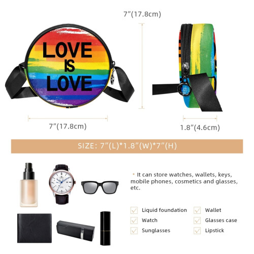 Rainbow Love Axelväska för Dam Liten 1
