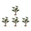 4Pcs Plastic Miniature Trees for Model Railroads and Landscape Scenery 5