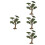 4Pcs Plastic Miniature Trees for Model Railroads and Landscape Scenery 7