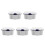 5Pcs White Insulated Bait Storage Box Portable for Worms and Maggots 9