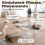 USB Rechargeable Automatic Remote Mouses Sleep Mode Food-Gray 6