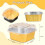 40-Pack 5oz Square Aluminium Mini Cake Pans with Lids 2