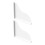 2 Pieces Soft Rubber Water Barrier Panels Prevent Leakage-White 1