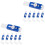 10Sets Portable Erasers Retractable Design for School and Art 5