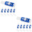 10Sets Portable Erasers Retractable Design for School and Art 8