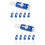 10Sets Portable Erasers Retractable Design for School and Art 9