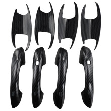 Car Outside Exterior Door Handle Cover and Bowl Trim Protective Carbon Fiber  for  TANG