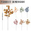 Lifelike Artificial Fall Leaves Stem – 35.4 in, Blue 3