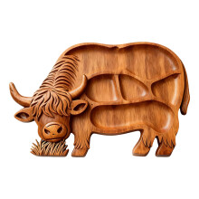 Practical Party Tray Beautiful Pattern-Highland beef plate