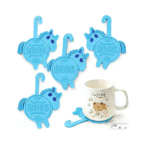 Set mit 4 kreativen Pferde-Getränkeschutz, tierischen-17