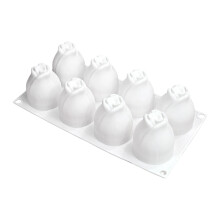 Moules flexibles en Silicone pour boutons de roses, 8 cavités,