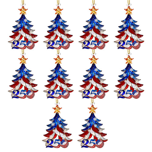 (1 Stück) 250. Jahrestag Ornament, bruchsicherer-10