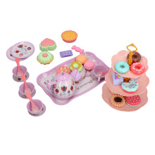 Girls Tea Party Toys Set Plastic Dessert Cake Play Box 25.5x18.5x10cm