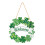 Couronne de porte en bois Shamrock, décoration de la 1