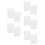 10Pcs Transparent Wall Mount Brochure Holder Durable Acrylic Organizer 9