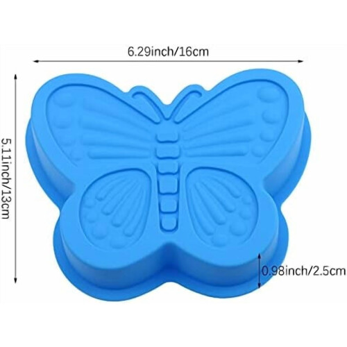 2-Pack Silicone 3D Butterfly Cake Pan Molds 1