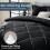 7-Piece Queen Comforter Set in Black & Light Grey 2