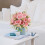 Light Pink Artificial Peonies – 4 Bundles, 12.6" Tall 4