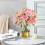 Light Pink Artificial Peonies – 4 Bundles, 12.6" Tall 5