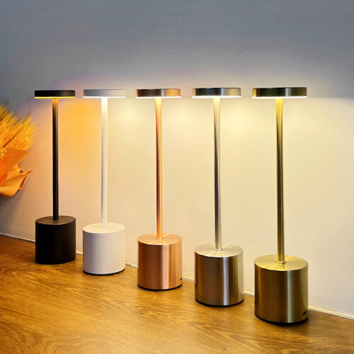 Cordless Dimmable Crystal Table Lamp – Rose Gold, 2