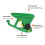 1.5L Handheld Seed Spreader 32.4cm Green Adjustable Small Seeder 1