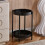 Supporto per piante da interno a 2 livelli, nero, 51 x 30,5 cm 4