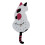 Cat Wall Clock with Swinging Tail, Quartz, White 4