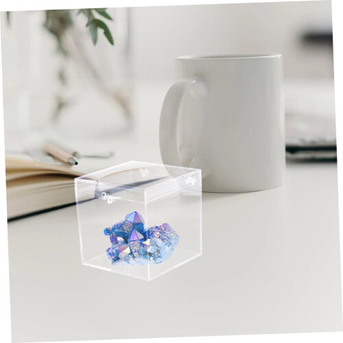 4-Piece Clear Square Plastic Storage Box Set 2
