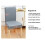 Black High-Back Leather Dining Chair Covers, Stretchable & 5