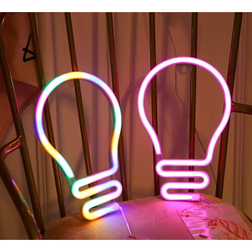 LED Neon Night Light - 'Hello' Sign, USB or Battery Powered 1