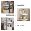 OUNONA 2-Tier White ABS Storage Rack 2