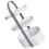 OUNONA 2-Tier White ABS Storage Rack 3
