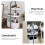 OUNONA 2-Tier White ABS Storage Rack 5