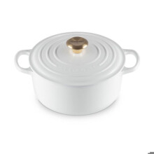 LE CREUSET Cocotte Redonda Evolution em Ferro Fundido 24 cm Branco