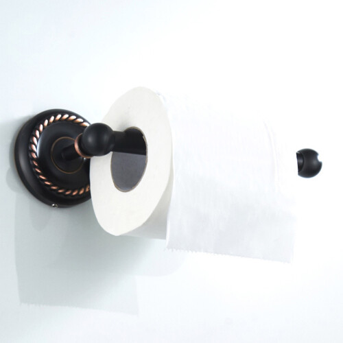 Elegant Copper Bathroom Tissue Holder Wall Mounted Roll-Gold 2