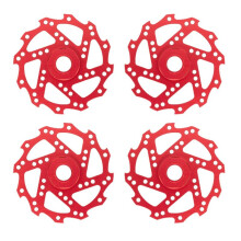 4 Adaptateurs de Moyeu Hexagonal de Roue de Disque de Frein 17 mm pour Arrma 1/7 Infraction Limitless Felony 1/8 Typhon RC Upgrade Parts Rouge