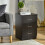 Homcom HOMCOM Modern 3 Drawers Side Table, Bedside Table with Wood Effect, Black 1