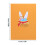 Artistic Rabbit Form 3D Seasonal Greeting Card With Bright 3