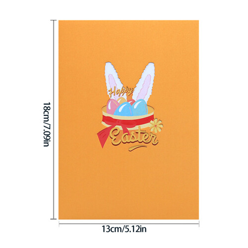 Artistic Rabbit Form 3D Seasonal Greeting Card With Bright 2