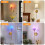 Appliques murales RGB avec télécommande, lot de 2 appliques à intensité variable 3