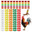 100 Count Visible Plastic Poultry Leg Markers Multicolored For 1
