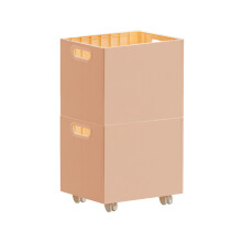 Wheeled Storage Box With Stackable Design Great For-Pink