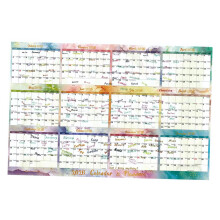 2026 Wall Mounted Yearly Calendar Family Planner Double Sided