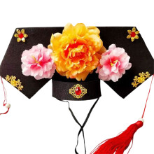 Realistic Peony Hair Accessory Soft Comfortable Hair-Champagne